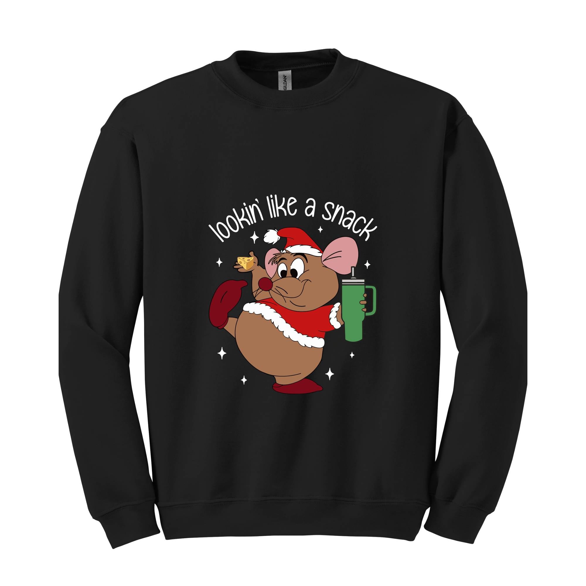 Lookin' Like A Snack Gus Christmas Sweatshirt, Funny Christmas Sweatshirt, Xmas Movie Sweater, Disneyland Christmas Sweatshirt