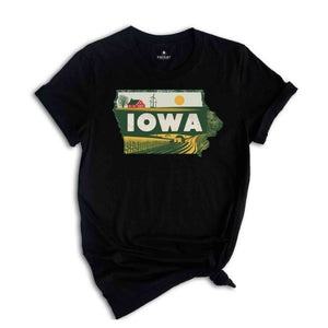 Retro State Of Iowa Shirt, State Of Iowa Shirt, State Shirt, Iowa Shirt, Iowa Lover Shirt, Family Trip Shirt, Travel Shirt