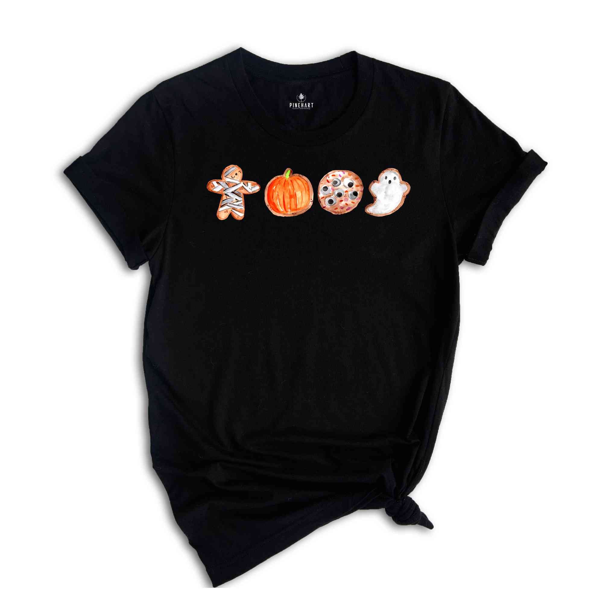 Halloween Sugar Cookie Shirt, Spooky Season Shirt, Halloween cookies Tee, Retro Fall Shirt, Trick Or Treat Shirt, Pumpkin Shirt