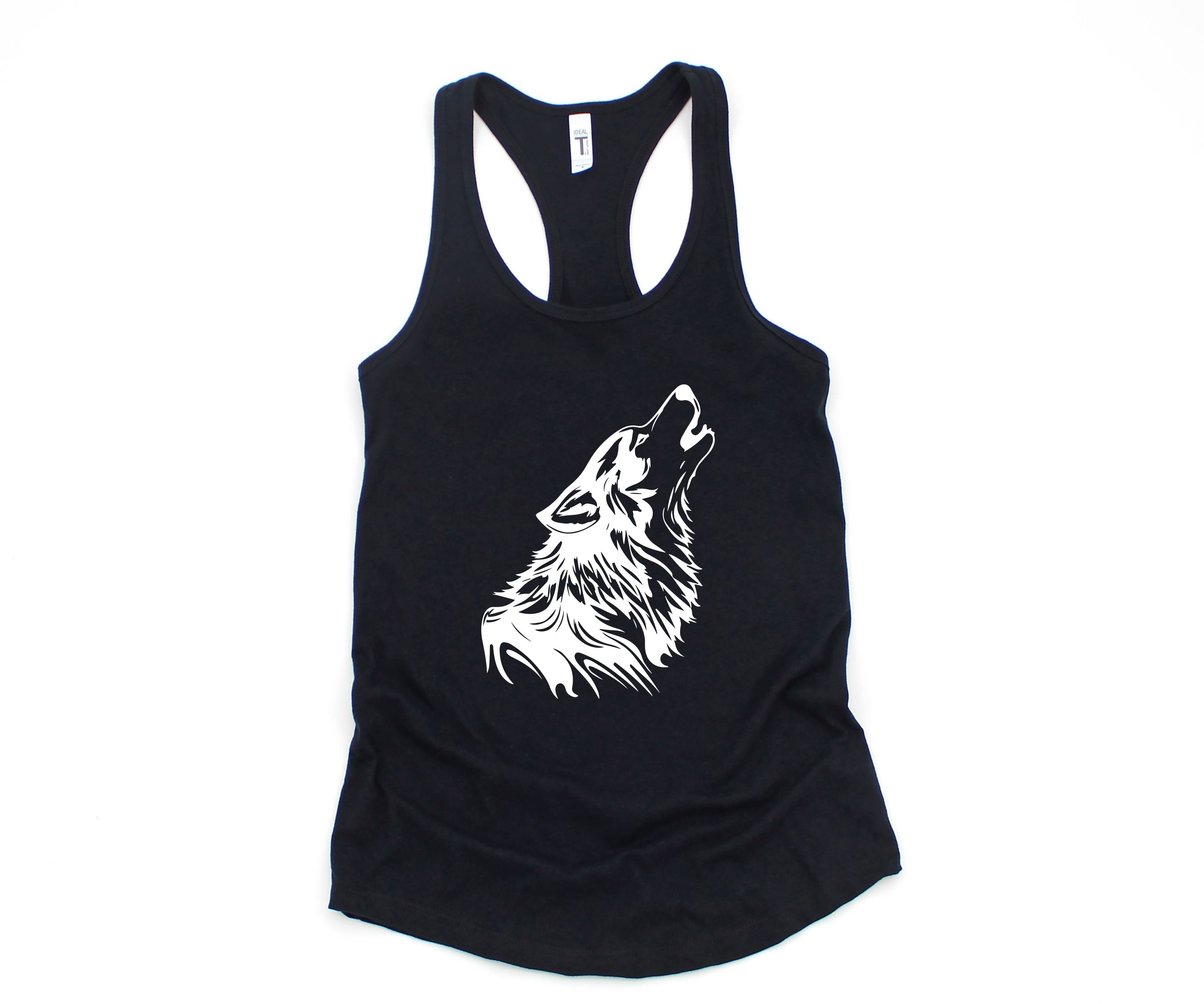 Wolf Tank Top, Howling Wolf Tank Top , Wolves Tank Top, Animal Tank Top, Camp Tank Top, Girls Tank Top, Gift for Mom