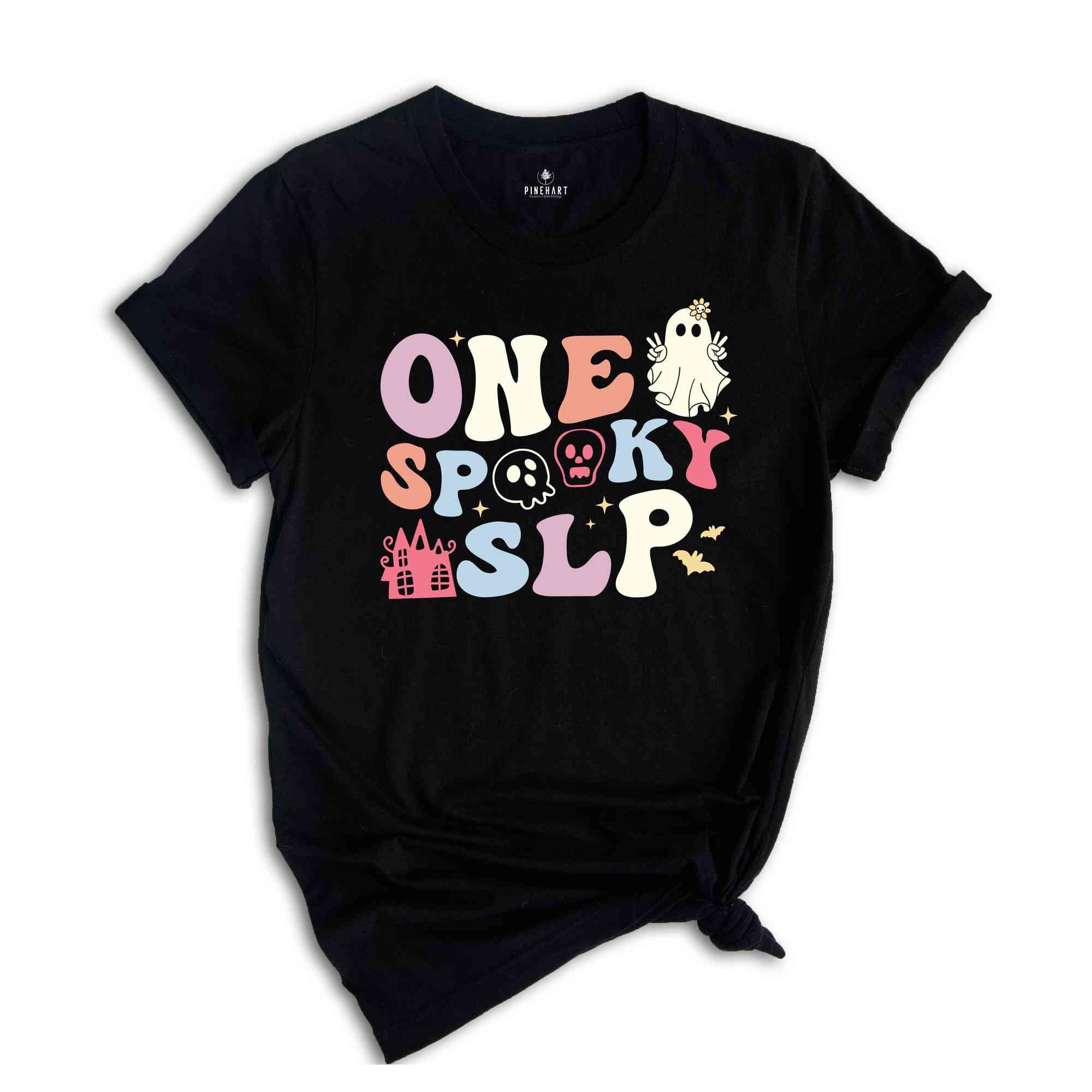 One Spooky SLP Shirt, Cute Halloween Shirt, Halloween Gift, SLP Shirt, Spooky Vibes Shirt, Halloween Shirt, Boo Shirt, Cute Gift Shirt