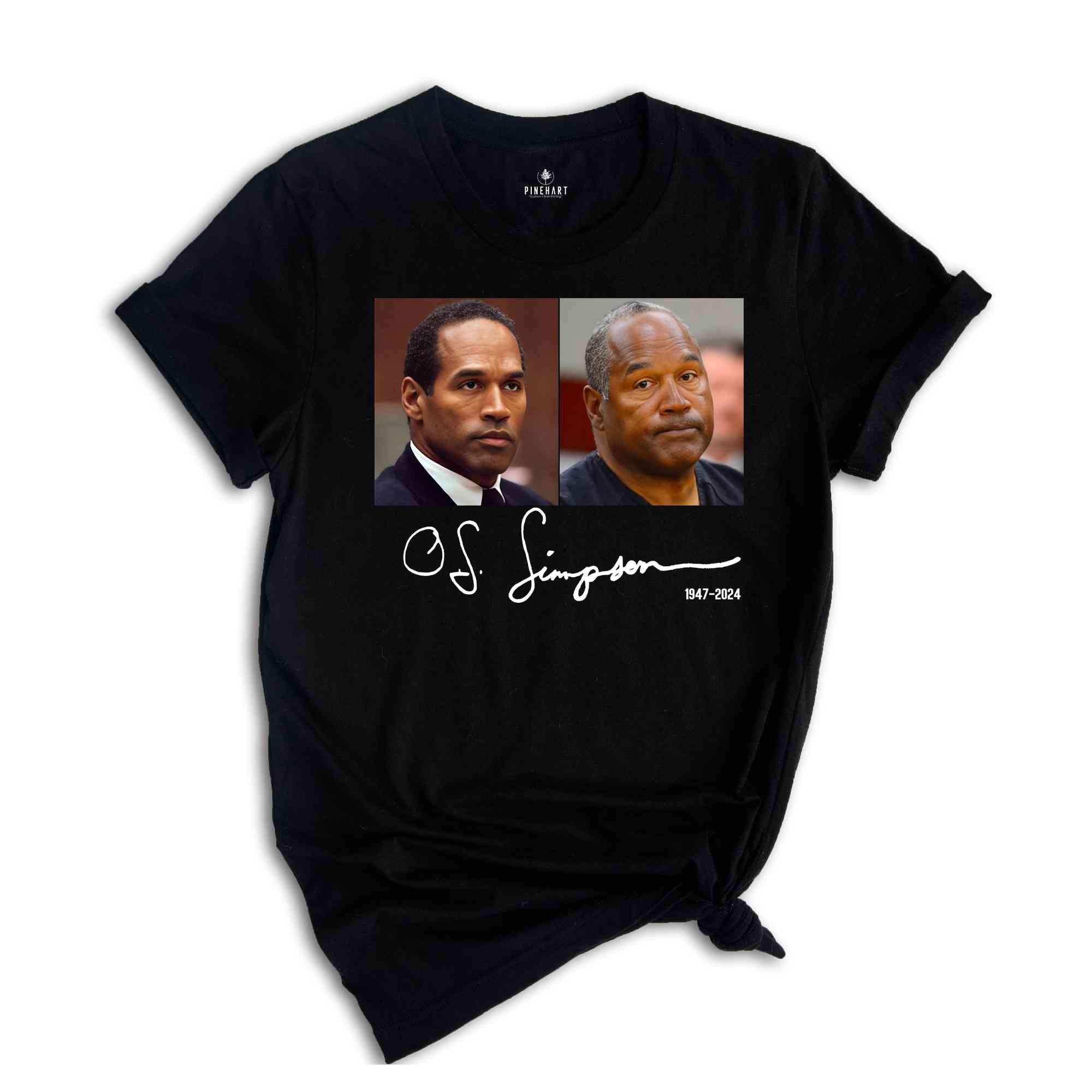 O.J Simpson Shirt, Rest In Peace, 1947-2024, OJ Simpson Tshirt, Thanks For Memories Simpson Shirt, RIP OJ Simpson Shirt, O.J Simpson