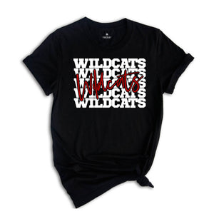 Wildcats Team Mascot T-Shirt, Wildcats Team Gift, Wildcats Football Tee, Wildcats Fan Gift, Wildcats School Shirt, Wildcats School Spirit