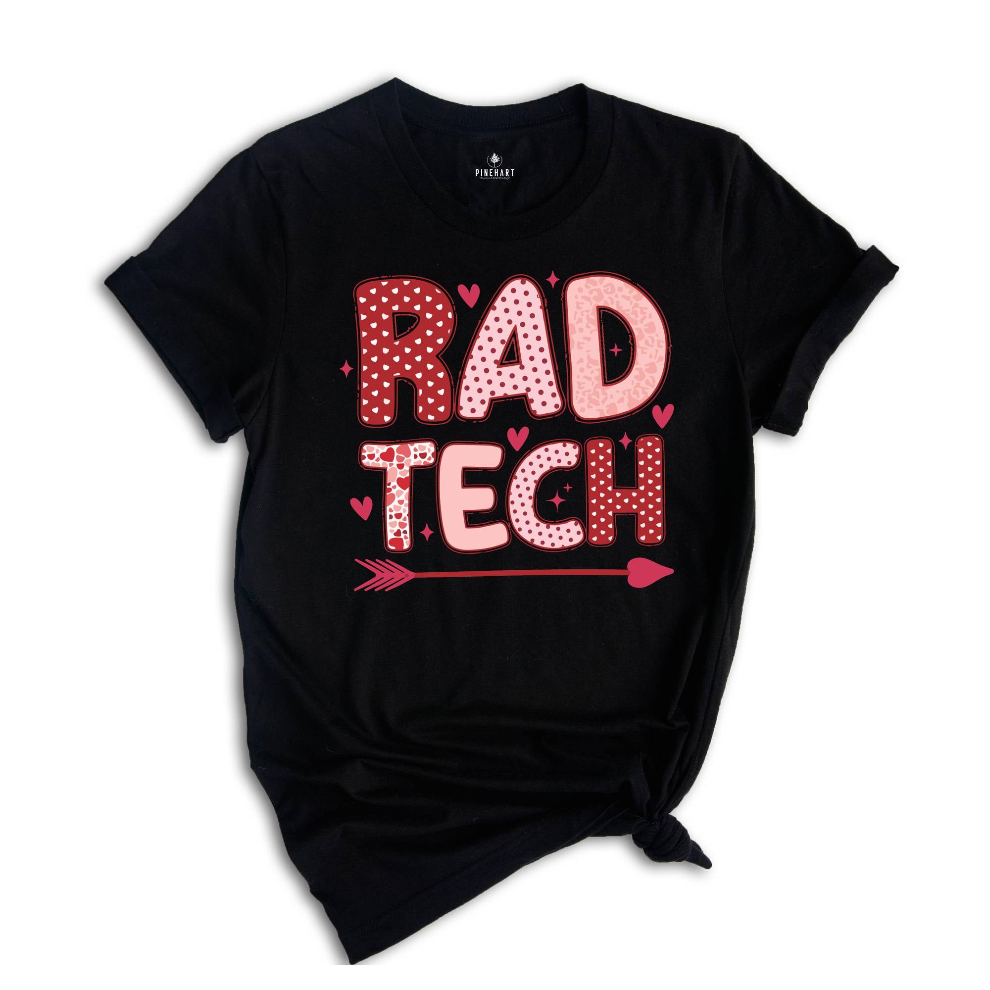 RAD Tech Valentine's Day Shirt,Radiology Department V-day Hearts Work Tshirt,Xray Tech Gifts,RAD Tech Gift,Radiology Tech Group Tees