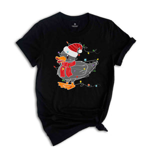 Christmas Duck Shirt, Funny Christmas Shirt, Cute Duck Shirt, Duck Shirt, Christmas Party Tee, Christmas Gift, Happy Christmas Shirt