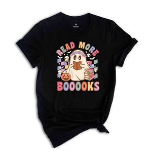 Read More Booooks Shirt, Halloween Ghost Shirt, Librarian Shirt, Librarian Halloween, Book Lovers Shirt, Ghost Book Shirt, Spooky Season