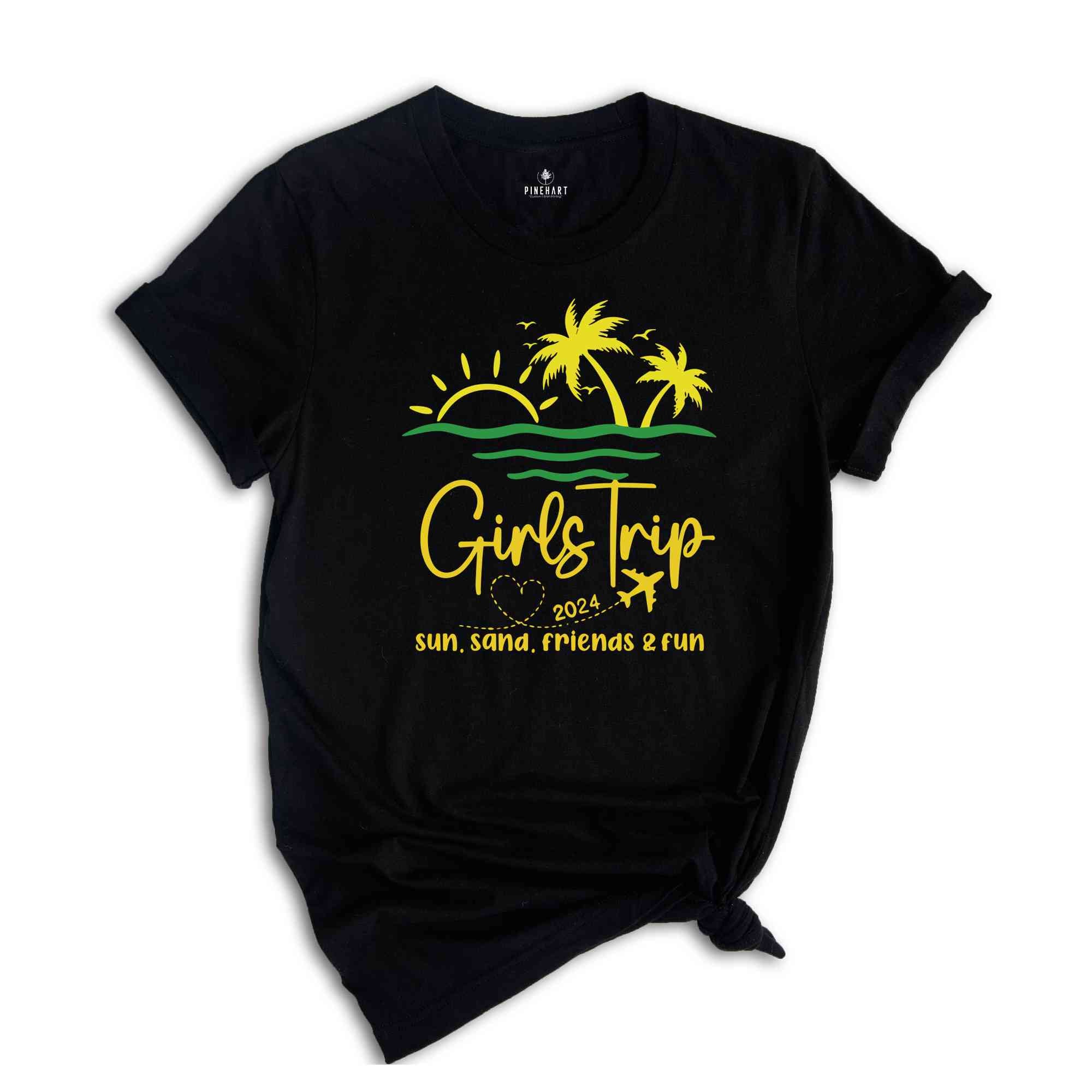 Custom Girls Trip 2024 Shirt,Girls Trip Shirts,Girls Vacation Shirt, Summer Shirt, Summer Vacation Shirt, Beach Shirt