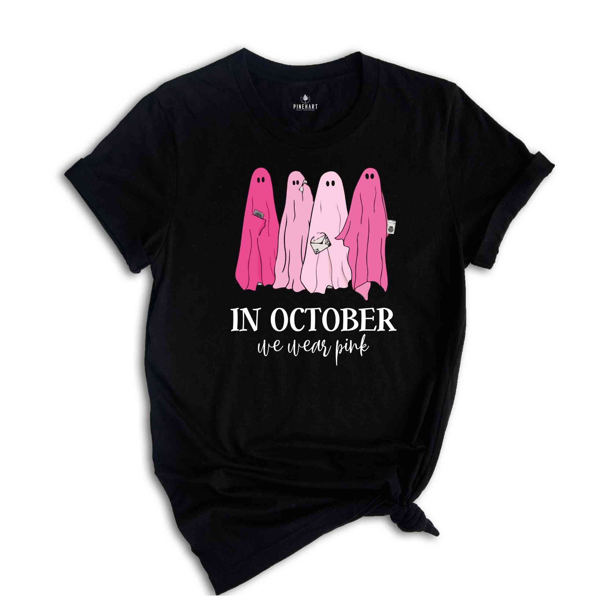 Halloween Mean Girls Shirt, On Wednesday We Wear Pink Ghost Shirt, Mean Girls Ghost Shirt, Pink Ghost Shirt, Mean Girls Halloween