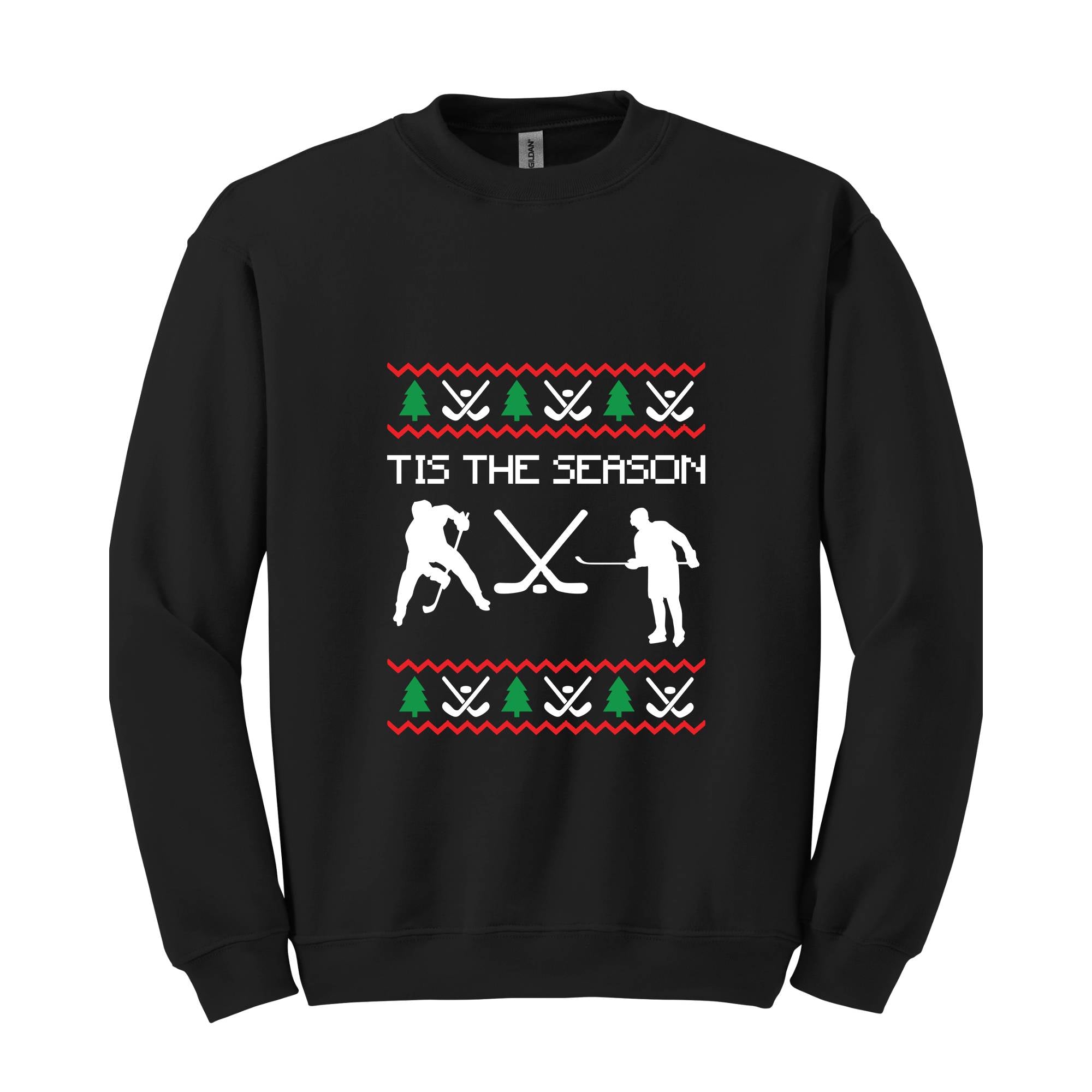 Tis the Season Christmas Hockey Shirt, Funny Ugly Sweater, Christmas Shirt, Holiday Hockey Player Shirt, Hockey Fans Shirt, Winter Shirt