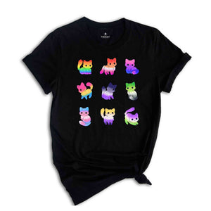 Rainbow Pride Cat Shirt, LGBT Supportive Tee, LGBT Shirt, Pride Shirt, Cat Lover Shirt, Equality Shirt, Pride Rainbow Shirt, Cute Cat Shirt