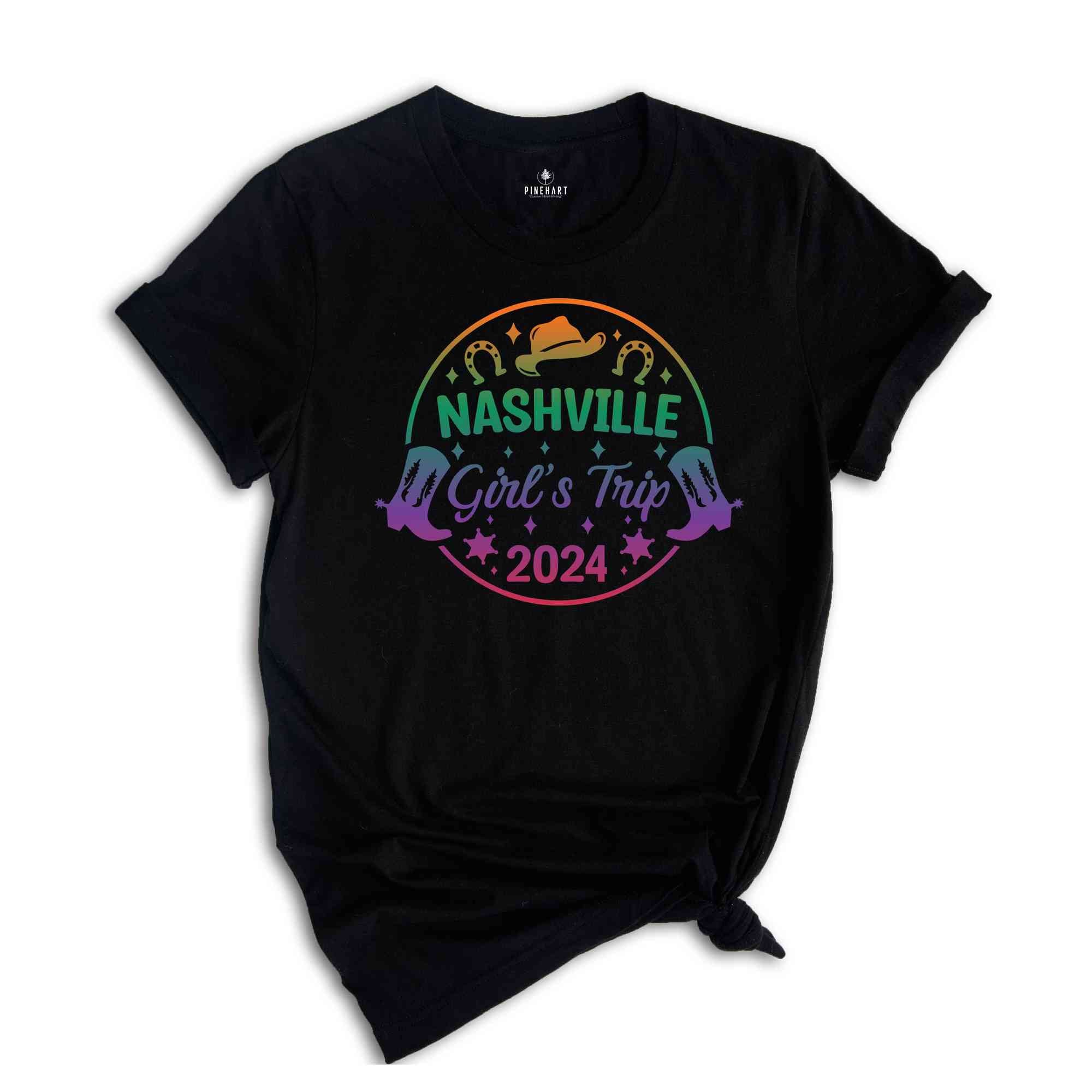 Girls Trip 2024 Nashville Shirt,Nashville Guitar Shirt,Tennessee Shirt,Nashville Girls Party Tee, Country Girl, Cowgirl Shirt