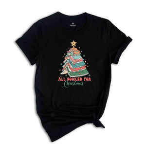 Christmas Book Tree Shirt, Teacher Christmas Shirt, School Christmas Tee, Book Lovers Shirt, Bookworm Christmas