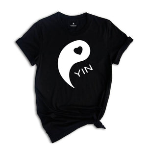 Yin Yang Shirt, Valentine's Day Gift, Valentines Outfit, Couple Matching Shirt, Wife and Husband Team Shirt, Engagement Shirt, Honeymoon Tee