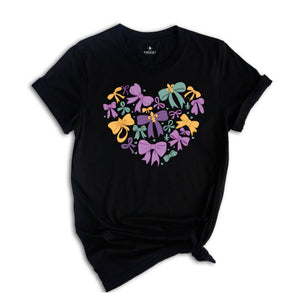 Coquette Mardi Gras Heart T-Shirt, Mardi Gras Shirt, Louisiana Mardi Gras Tee, Fat Tuesday Shirt, Louisiana Shirt, Mardi Gras Carnival