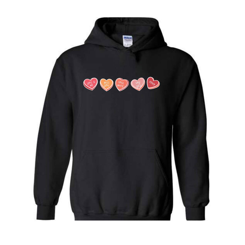 Cute Hearts Valentines Sweatshirt, Cute Valentines Day Sweater, Valentines Day Sweatshirt, Valentines Day Gifts