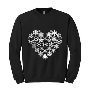 Snowflake Sweatshirt, Christmas Sweatshirt, Women Holiday Shirt, Snow Flake Sweater, Snow Sweatshirt, Christmas Gift Shirt, Winter Shirt