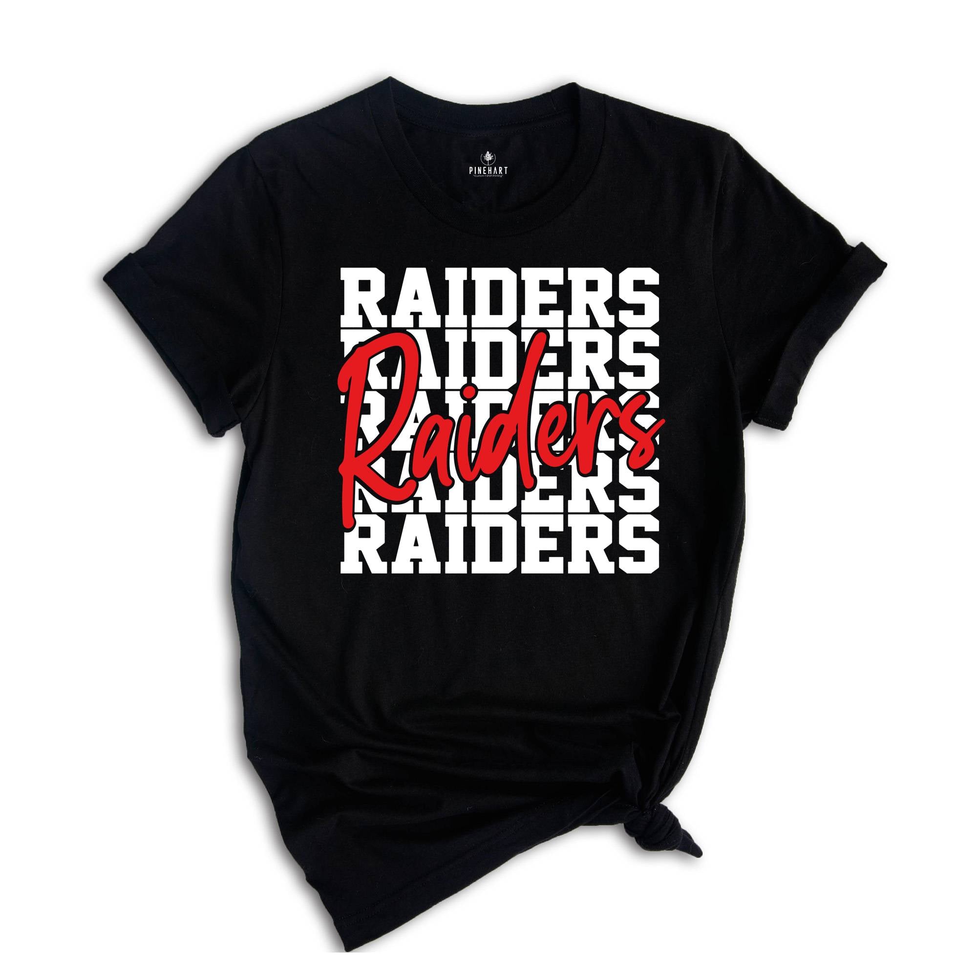 Raiders Written Team Mascot Shirt, Raiders Team Shirt, Raiders Team Spirit Shirt, Raiders Fan Tee, Raiders School Spirit