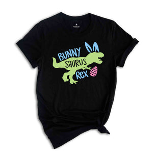 Bunny Saurus Egg Dinosaur T-shirt, Happy Easter Day Shirt, Trex Feast Tee, Spring Holiday, Dino Lover Gift, Dinosaur Easter Gift