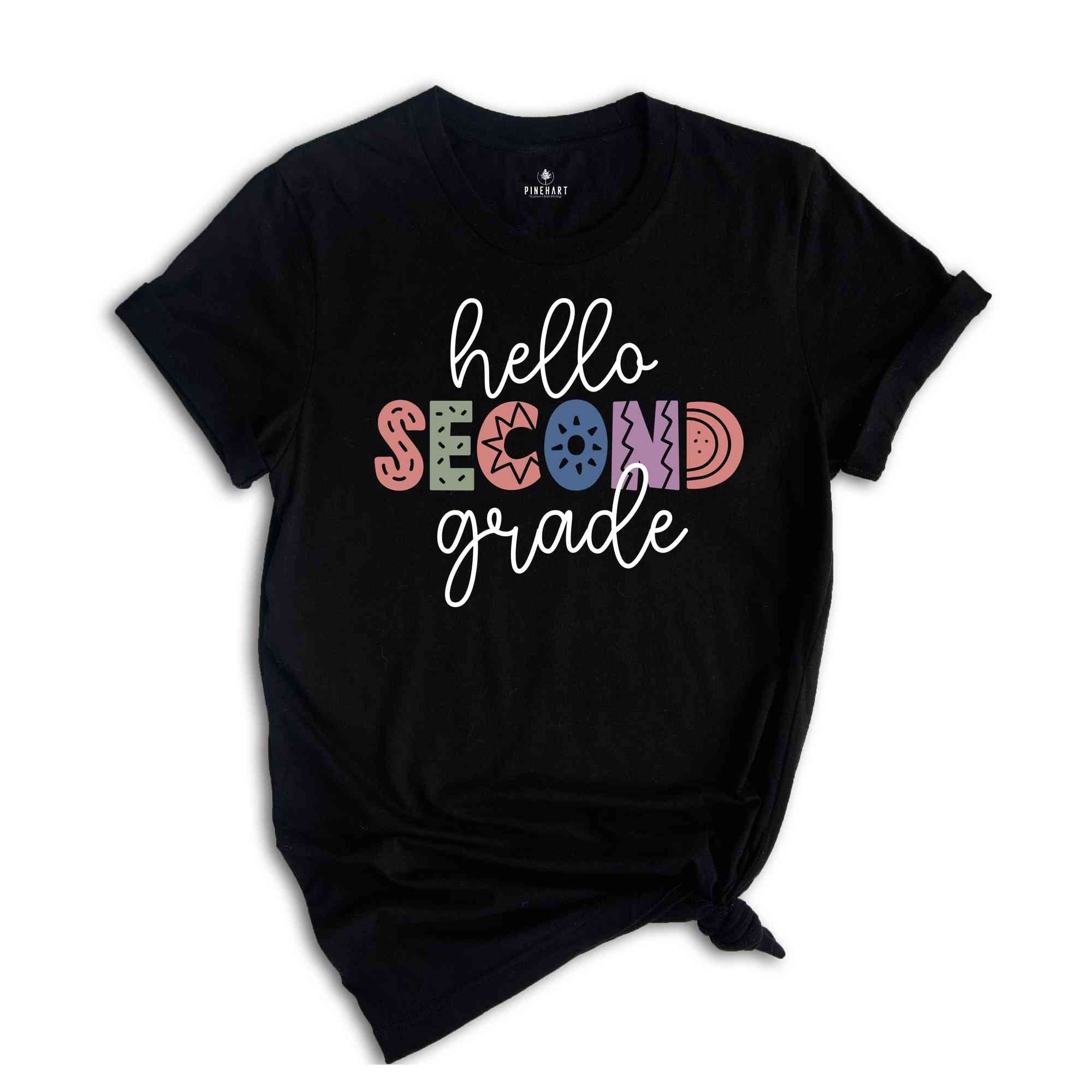 Hello Second Grade Shirt, Back To School Shirt, First Day Of School Shirt, Hello School Shirt, Grade Shirt, Teacher Shirt, School Shirt