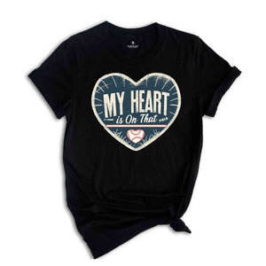 My Heart Is On That Field Shirt, Baseball Lover Shirt, Baseball Love Tees, Vintage Baseball Shirt, Funny Baseball Shirt, Baseball Coach Shir