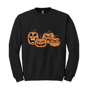 Pumpkin Sweatshirt, Pumpkin Sweater, Spooky HalloweenSweatshirt, Spooky Season, Fall Shirts, Halloween Sweater