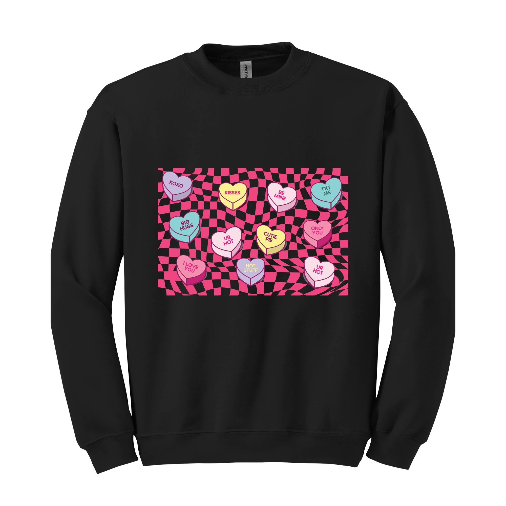 Valentines Conversation Hearts sweater,ValentineS Day Sweatshirt,Candy Hearts Sweatshirt,Conversation Hearts