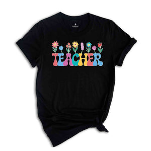 Floral Teacher Shirt, New Teacher Gift, Teacher Appreciation, Teacher Student Shirt, Teacher Shirt, Teacher School Shirt, Flowers Shirt