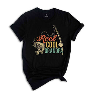 Reel Cool Grandpa Shirt, Grandpa Fishing T-Shirt, Grandpa Gifts, Fisherman Shirt, Grandpa Fishing Gift, Father's Day Shirts