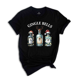 Gingle Bells Shirt, Christmas Drinking Shirt, Christmas Cheer Shirt, New Year Shirt, New Year Gift, Holiday Shirt, Christmas Santa Shirt