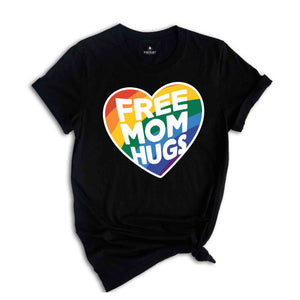 Free Mom Hugs Shirt, Love Is Love, Pride Heart Shirt, Equality Shirt, Queer Shirt, Funny Gay Pride Tank, LGBT Pride Gift