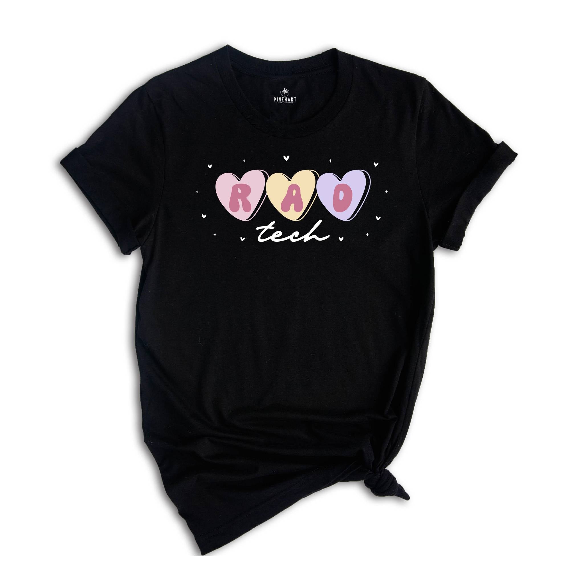 RAD Tech Valentines Day Shirt, Radiology Department Valentine Hearts Work Tshirt, Xray Tech Gifts, Radiology Tech Tees, Valentines Tshirt