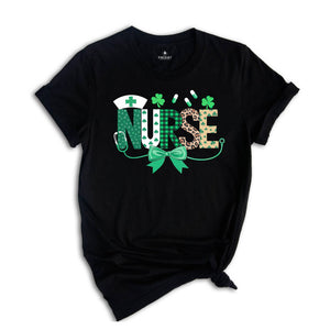 St. Patrick's Nurse Shirt, St Patrick's Day Shirt, Nurse Shirt, Nurse St. Patrick's Shirt, Nurse Stethoscope Tee, Gift for Nurse