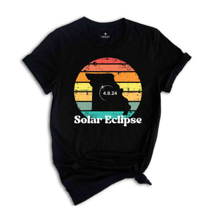 Missouri Solar Eclipse T-Shirt, April 8 2024 Solar Eclipse, Total Solar Eclipse Apparel, Solar Eclipse Shirt