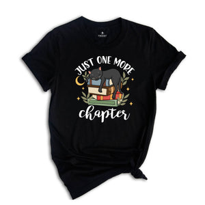 Just One More Chapter Adorable Cat Shirt, Book Lover Shirts, Librarian Shirt, Book Nerd Shirt, Gift For Book Lover, One More Chapter