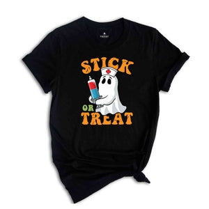 Stick Or Treat Shirt, Halloween Nurse Shirt, Nursing Shirt, Spooky Nurse Shirt, Funny Halloween Shirt, Cute Ghost Shirt, Nurse Ghost Shirt