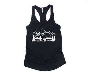 Deer Mountain,Tank Top,Hiking Tank Top,Deer Tank Top,Hippie Tank Top,Mountain Tank Top,Boho Tank Top,Camping Tank Top,Yoga Tank Top,Custom Tank Top,Exercise Tank Top,Camp Tank Top,Mountain Camp Tank