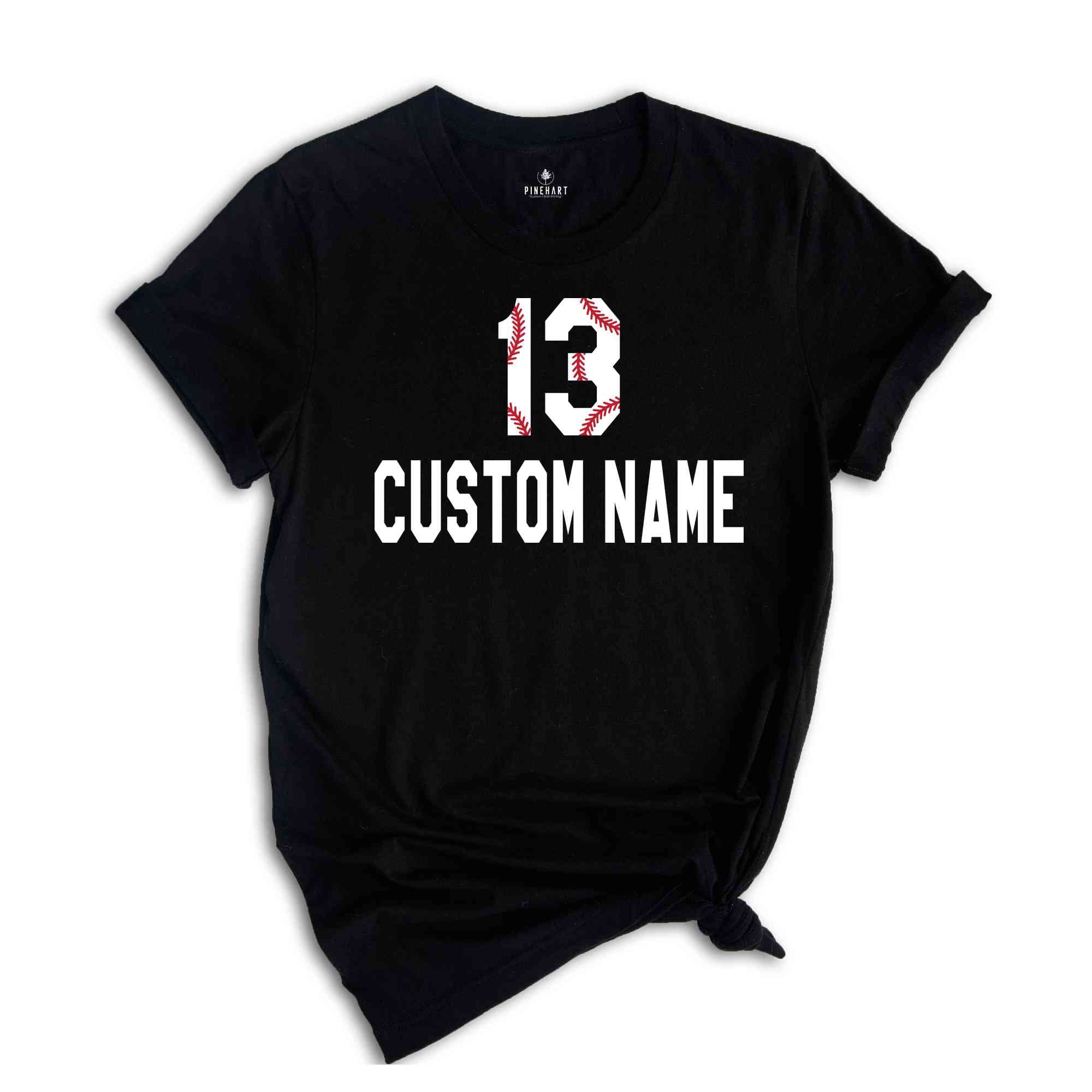 Custom Baseball Jersey Shirt, Personalized Sports Tee, Baseball Shirt, Baseball Player Gifts, Sports Mom Shirt