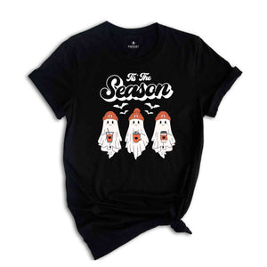 Tis The Season Halloween Shirt, Ghosts Shirt, Halloween Shirt, Retro Ghost Shirt, Cute Fall Shirt, Pumpkin Season Shirt, Spooky Shirt