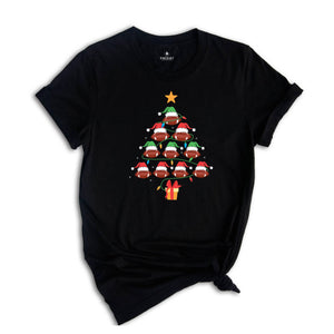 Christmas Football Tree Shirt, Football Lover Gift, Football Mom Christmas, Christmas Tree Shirt, Football Fan Gift, Cute Christmas Tee