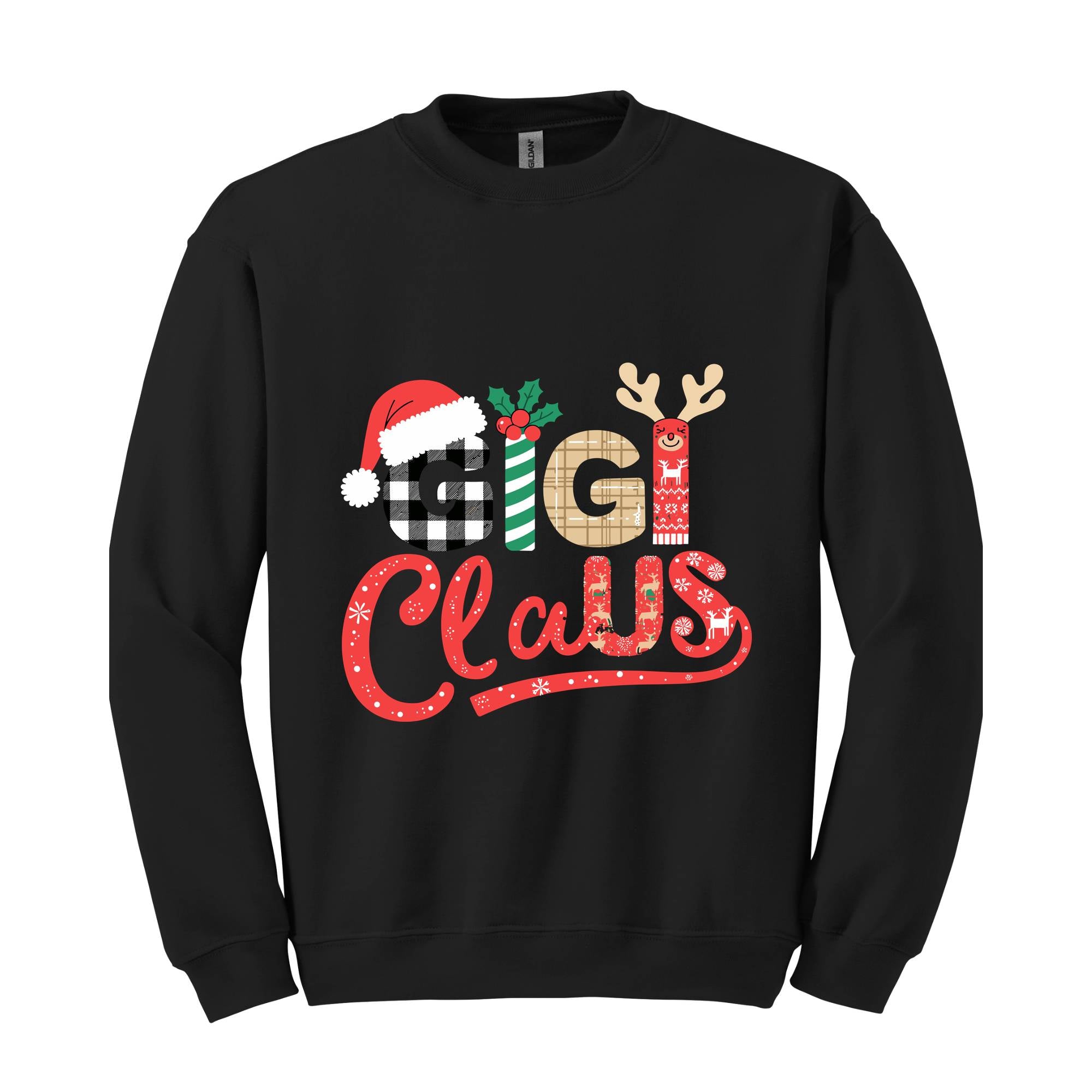 Gigi Claus Sweatshirt, Santa Claus Hoodie, Cute Gigi Hoodie, Grandma Hoodie, Funny Christmas Hoodie, Christmas Gigi gift, Grandma Gift