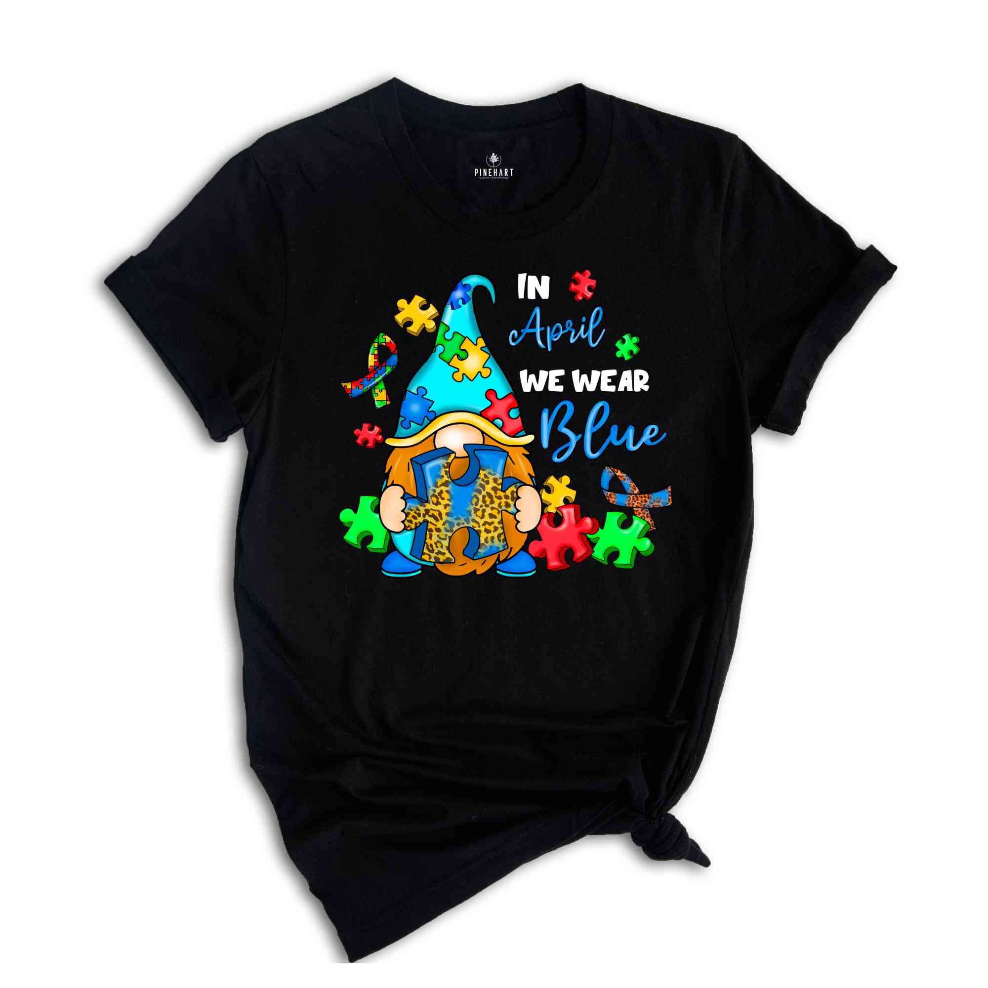 In April We Wear Blue Shirt, Autism Gnome Shirt, ADHD Shirt, Autism Awareness Shirt, We Wear Blue, Neurodiversity Shirt, Sped Shirt