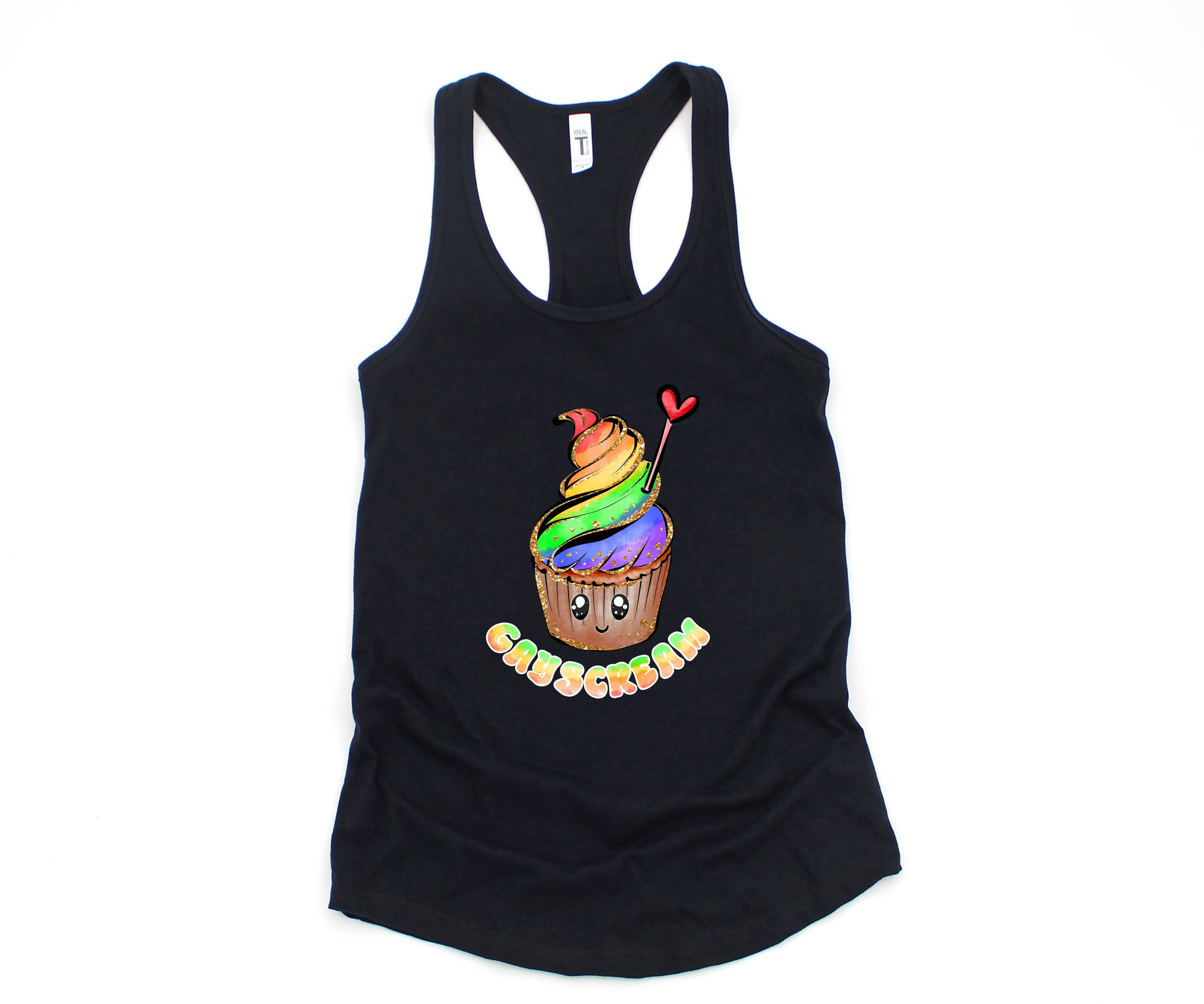 Gayscream Tank Top, Ice Cream Pride Tank Top, Pride Month Shirt, LGBTQ Shirt, LGBTQ Support Shirt, Pride Month Tank Top