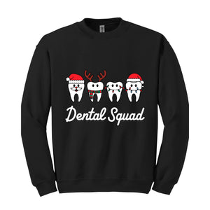 Dental Squad Sweatshirt, Christmas Teeth Sweat, Cute Dental Gift