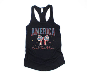 America Land That I Love Tank Top, 4th Of July Tank Top, USA Shirt, USA Tank Top, Independence Day, Fourth Of July Outfit, July 4th Tank