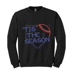 Tis The Season Baseball Sweahirt, Women's Aesthetic Baseball Sweatshirt, Baseball Player Gifts, Baseball Mom Sweatshirt, Baseball Team Tshir