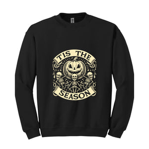 Halloween Tis The Season Sweatshirt Skeleton Sweatshirt Its Fall Yall Plus Size Fall Shirt Spooky Season Sweatshirt Dancing Skeletons