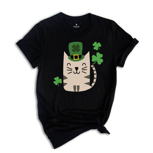 St. Patrick’s Day Cat Shirt, Lucky Cats Shirt, Irish Cat Shirt, Cute St. Patty’s Day Shirt, Cats With Shamrocks Shirt, Irish Shirt