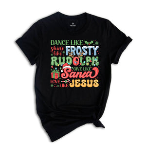 Love Like Jesus Christmas Shirt, Faith Christmas, Cute Christmas Tee, Bible Verse Christmas Shirt, Jesus Lover Shirt, Xmas Gift