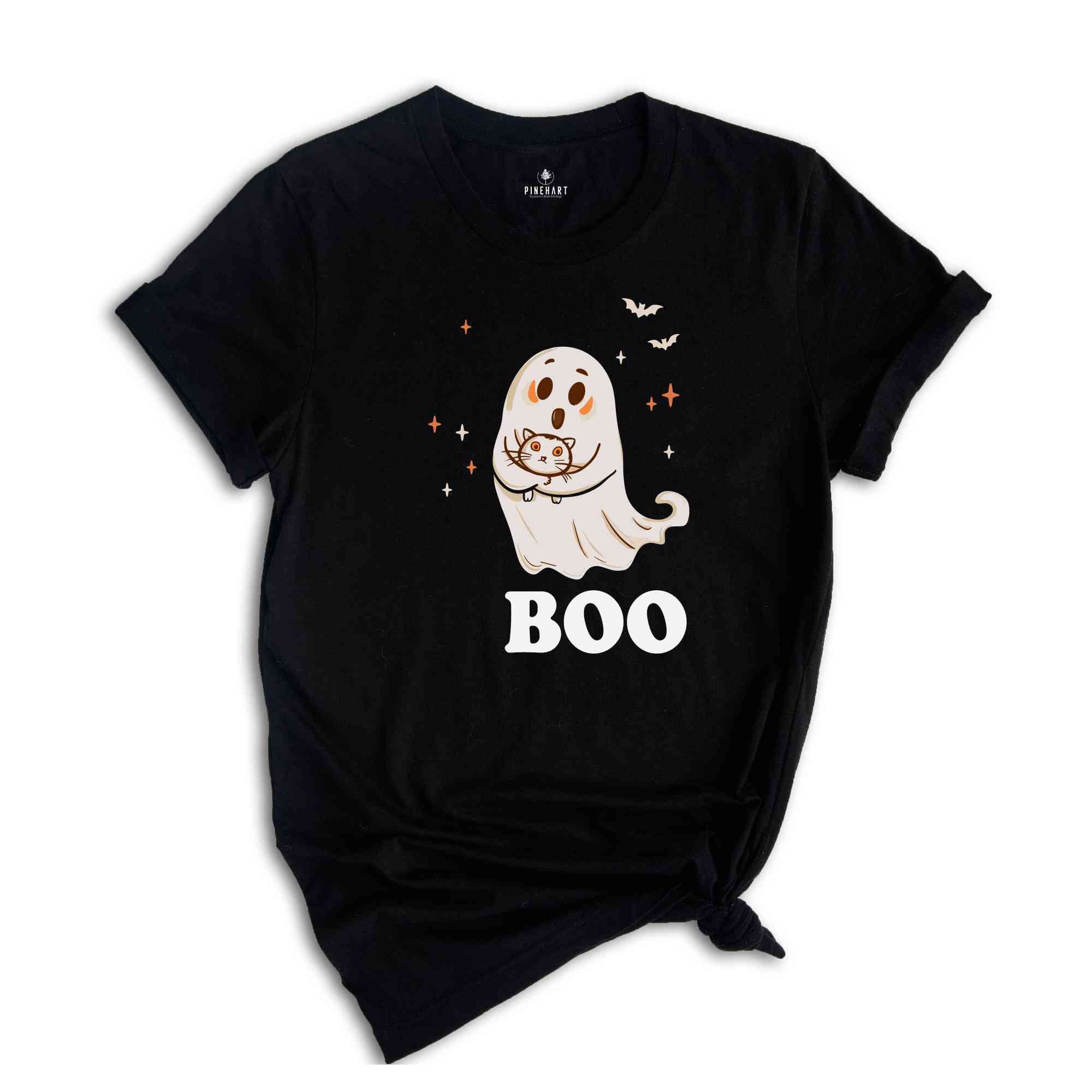 Halloween Ghost Shirt, Cute Ghost Shirt, Halloween Shirt, Cute Fall Shirt, Spooky Season Shirt, Gift For Halloween, retro halloween Tee