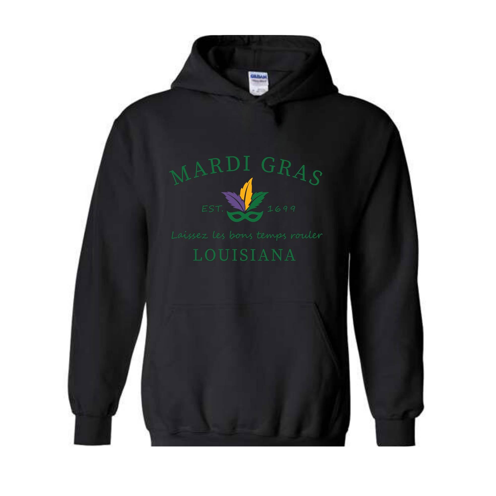 Mardi Gras Sweatshirt, Louisiana Sweatshirt, Mardi Gras Celebrations, Mardi Gras Wear, Louisiana State